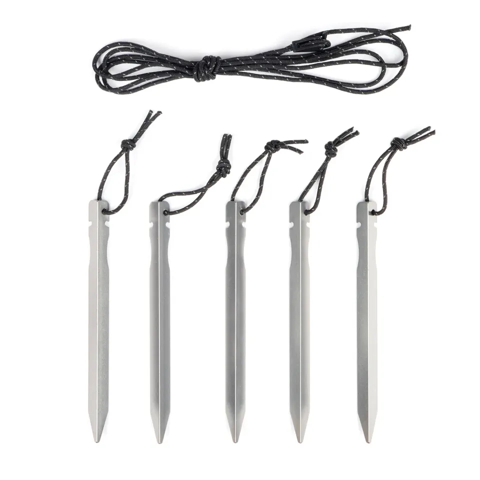 Lifeventure Bivi Peg Set Zeltheringe 5er Pack Alu