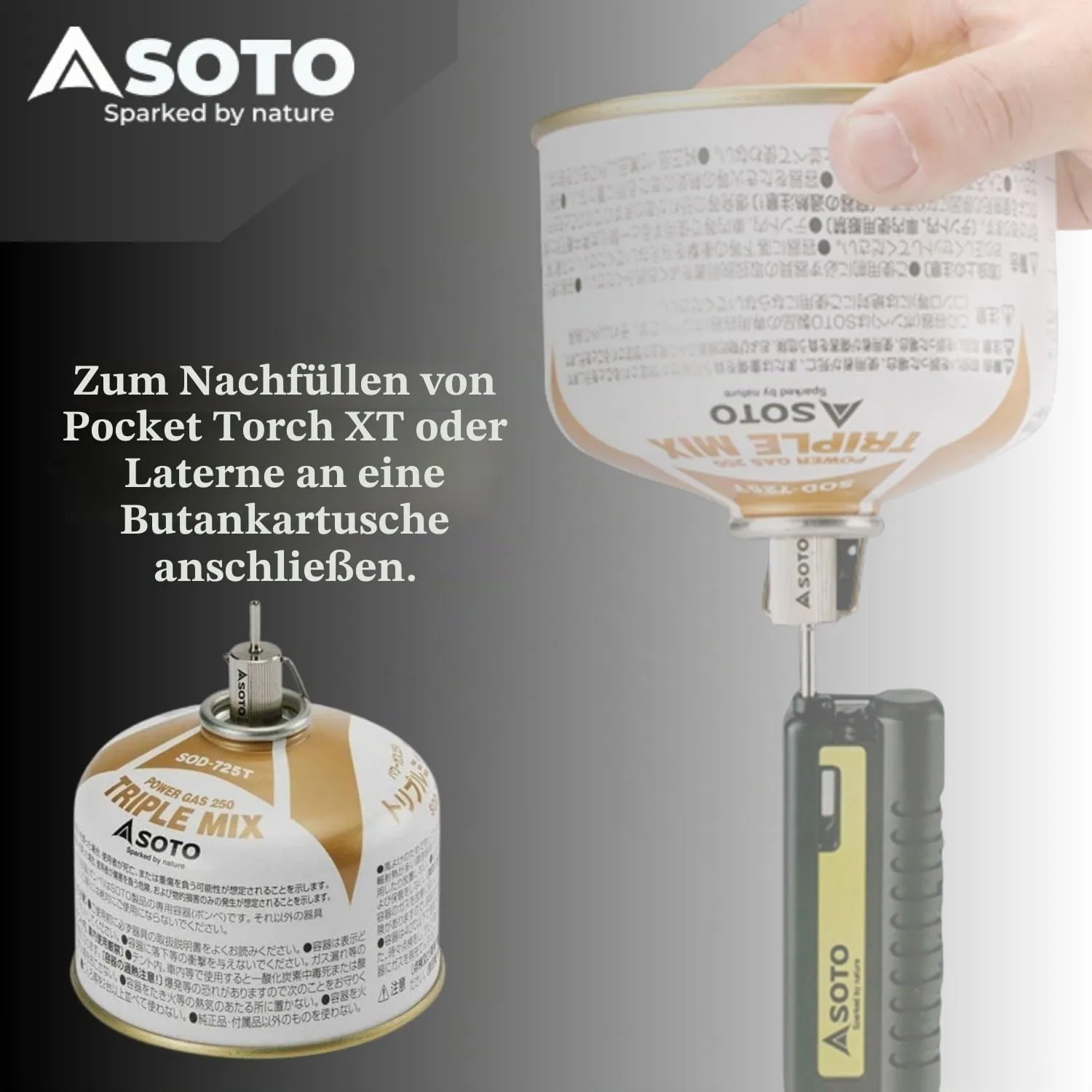 SOTO Fill Adapter Fülladapter Butangas 25g