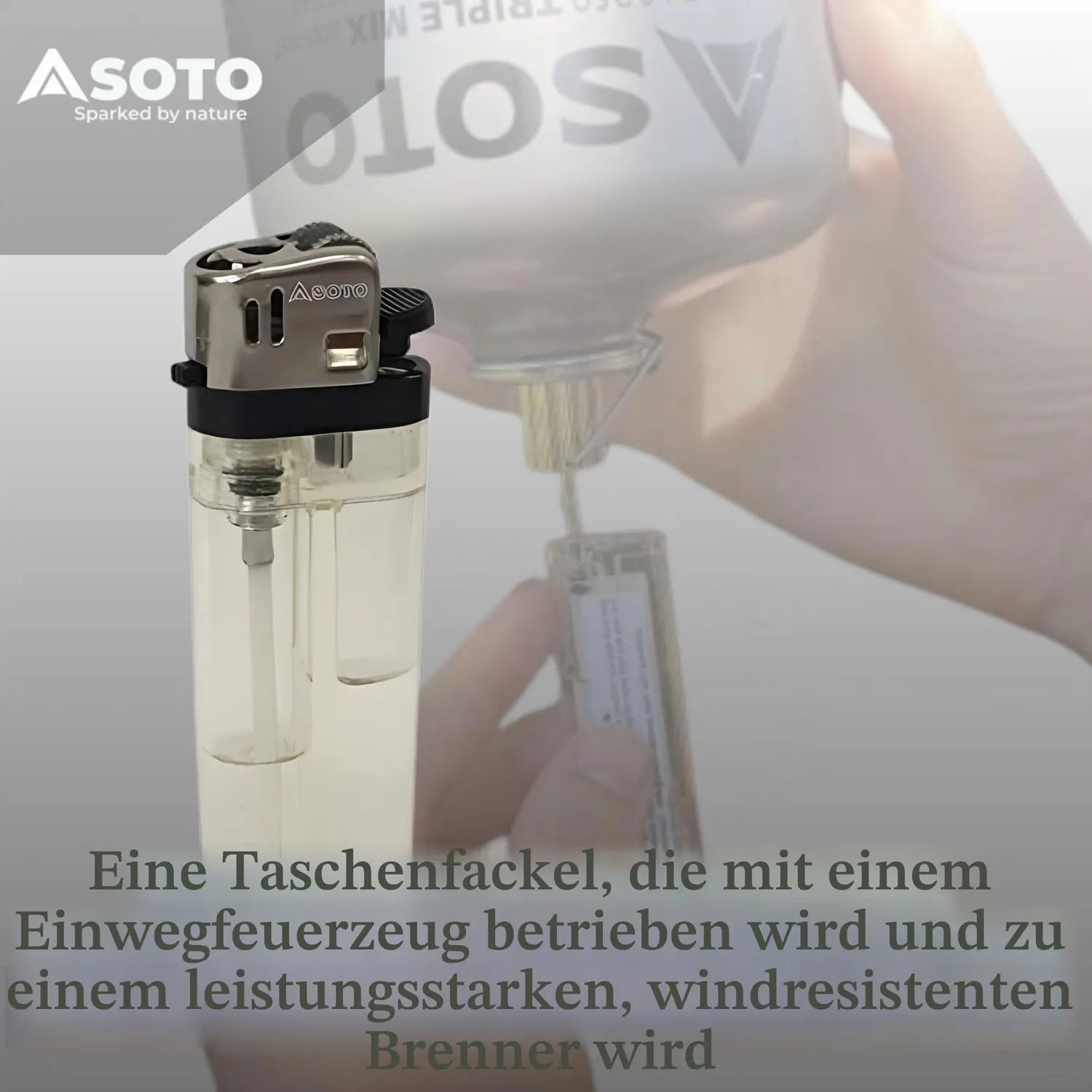 SOTO Pocket Torch Sturmfeuerzeug-Aufsatz 1300°C