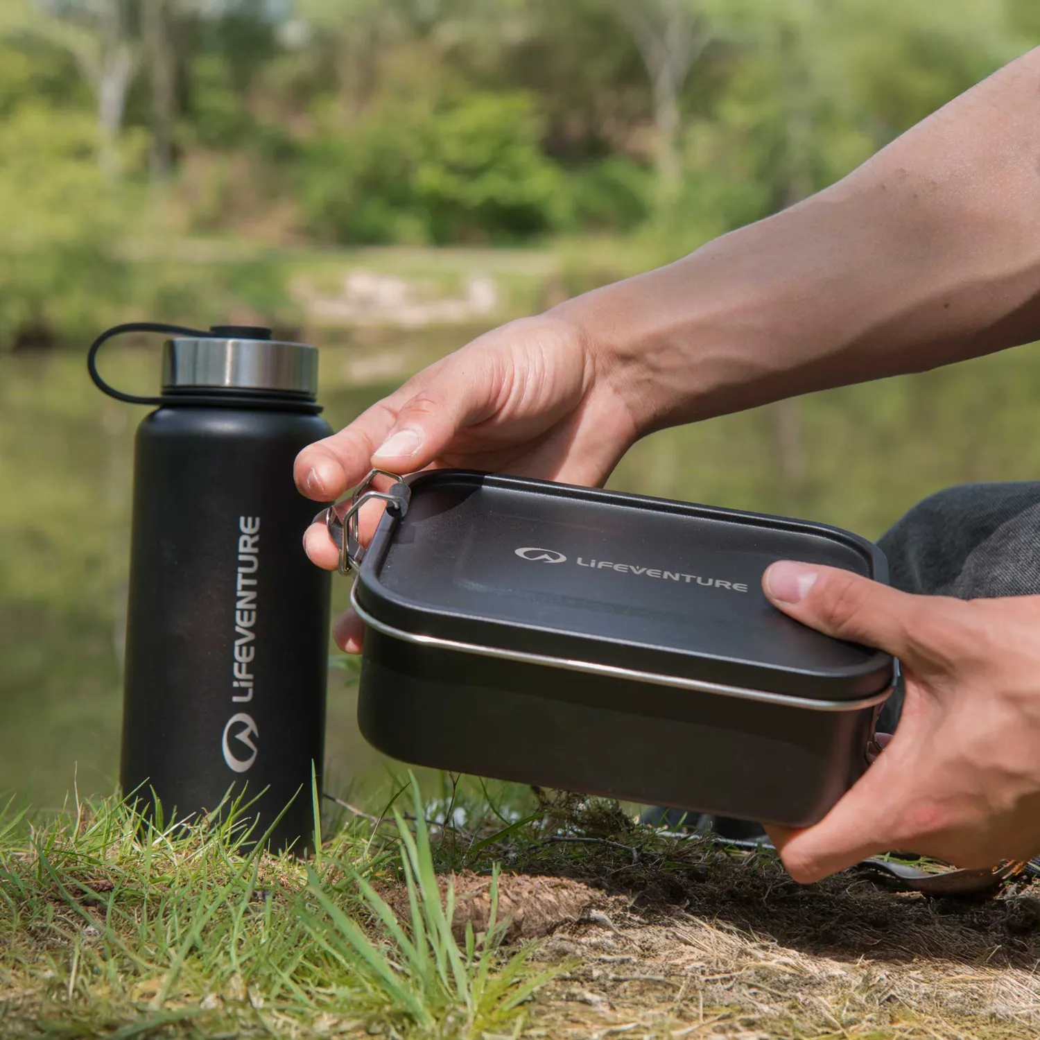 Lifeventure Stainless Steel Lunch Box Brotdose 1,2L Edelstahl
