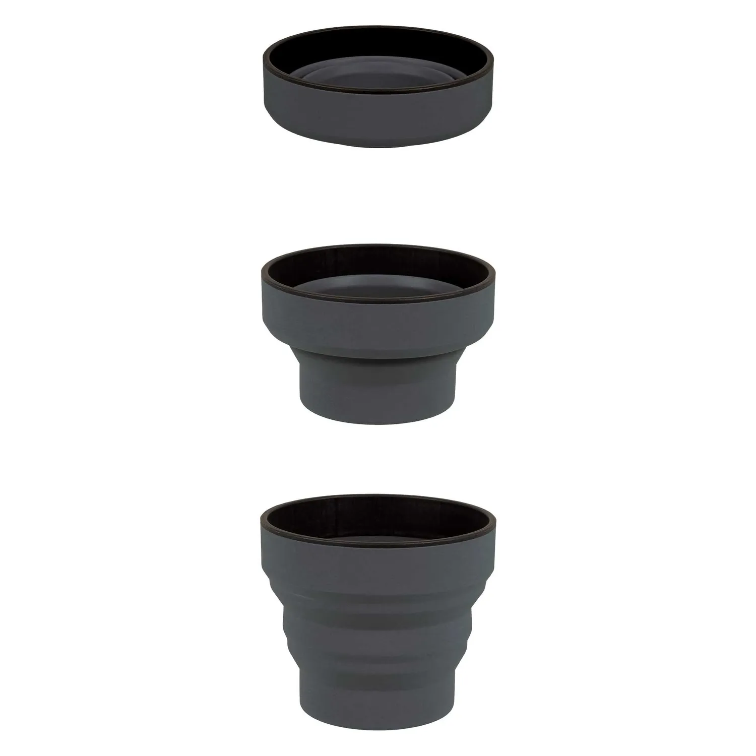 Lifeventure Ellipse Faltbecher Silikon Graphite