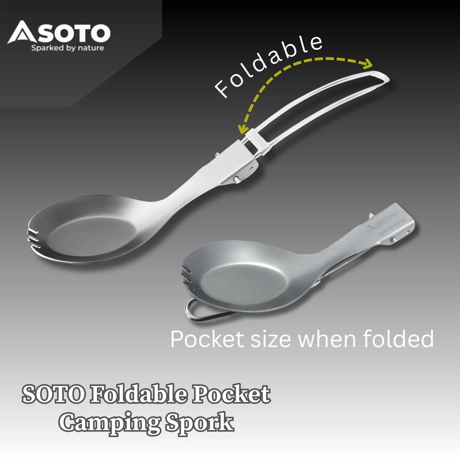 Soto Pocket Spork Titan Göffel klappbar 22g Trekking