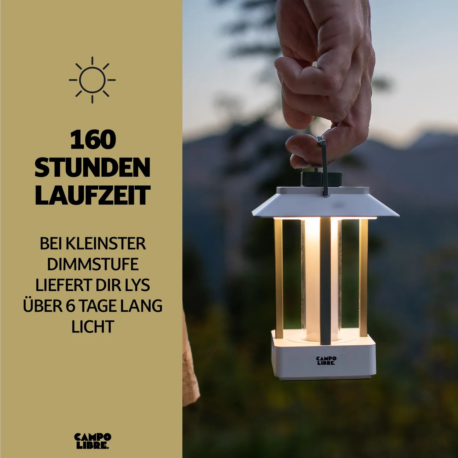 Campo Libre LYS Campinglampe aufladbar dimmbar Powerbank