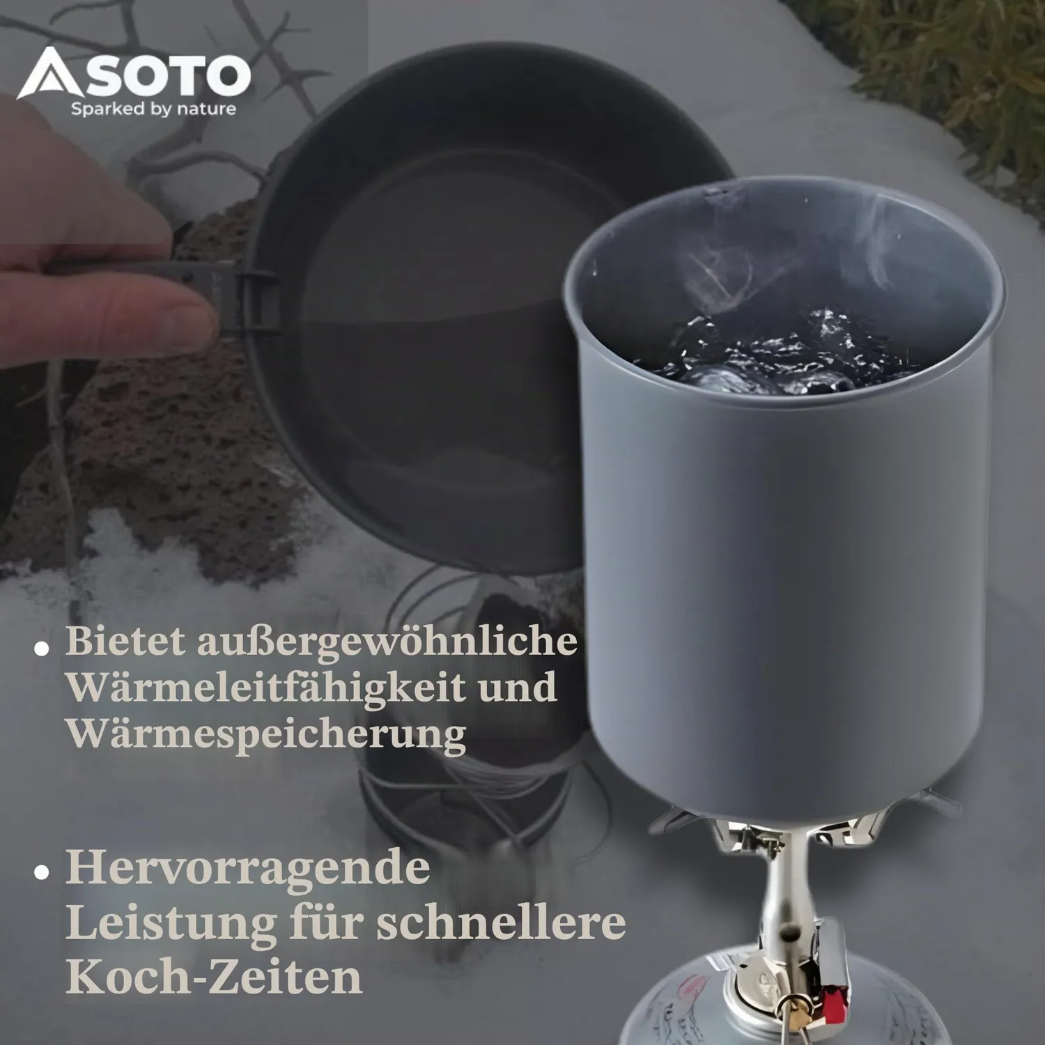 Soto Thermolite Topf 750 ml grau Aluminium