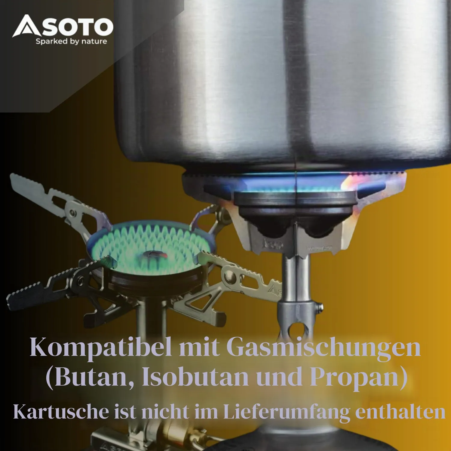 Soto WindMaster Gaskocher 87 g windfest mit Zündung