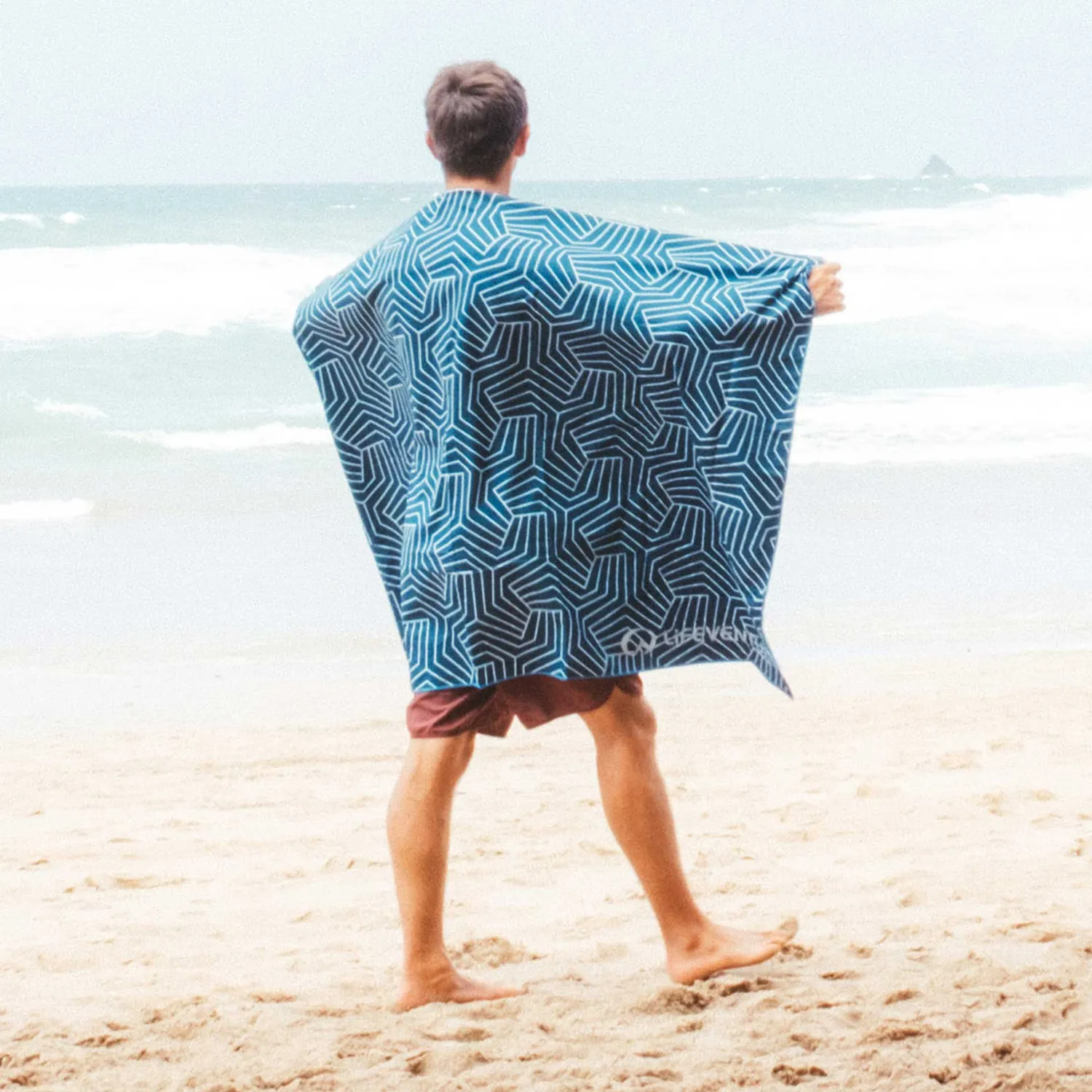 Lifeventure SoftFibre Reisehandtuch Large saugstark recycelt