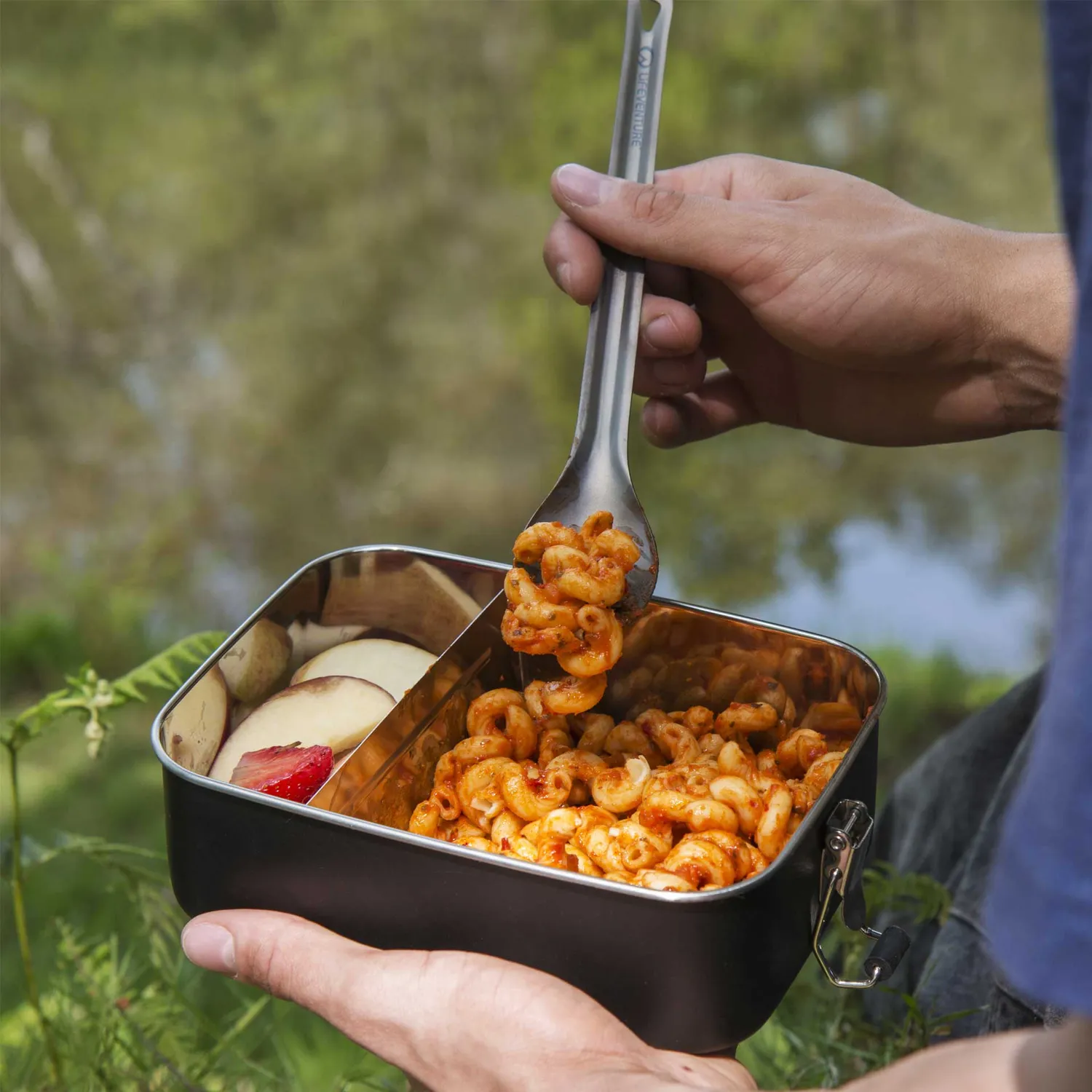 Lifeventure Titanium Long Spork Göffel lang Titan
