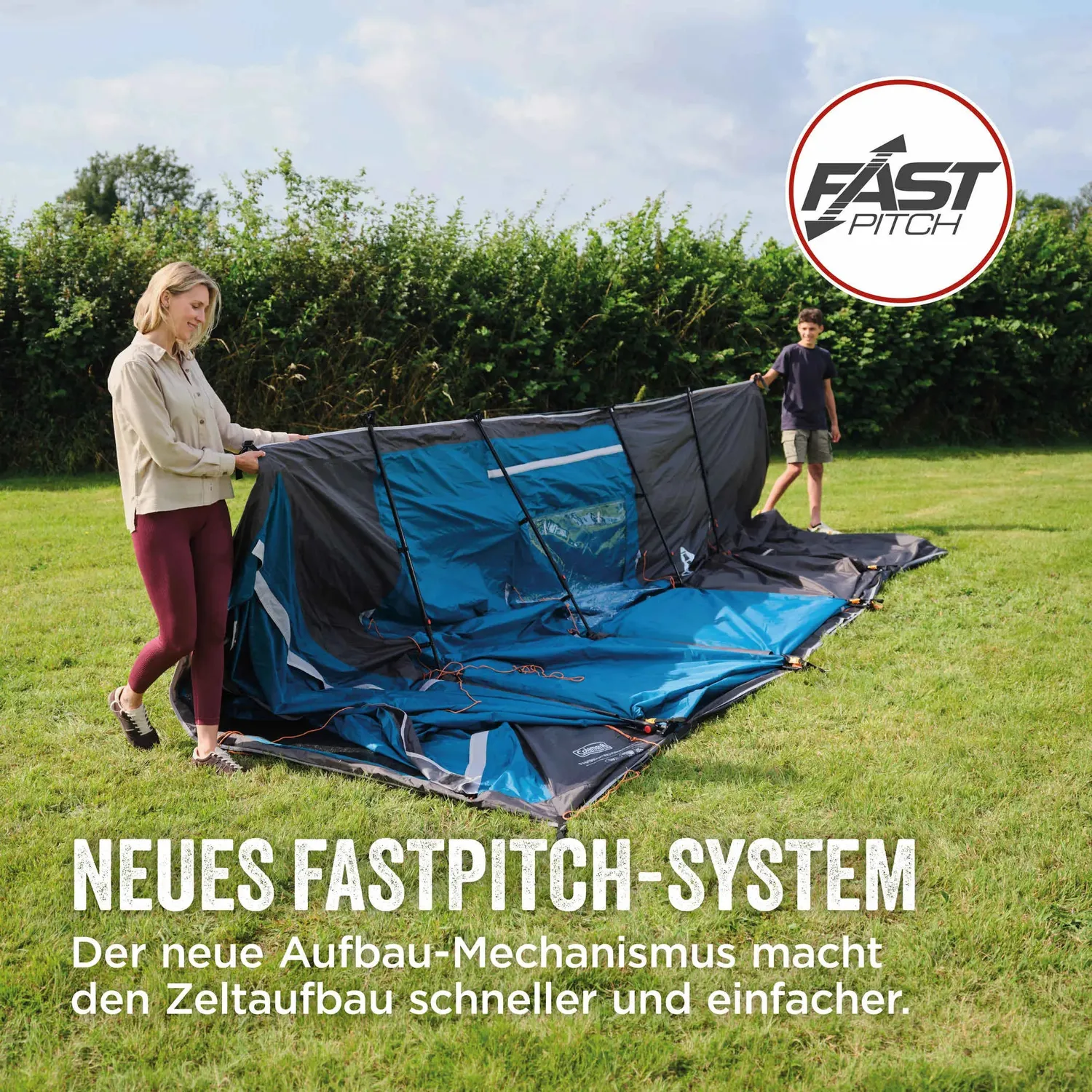 Coleman Victoria Falls FastPitch 4 Familienzelt 4 Personen mit Vordach