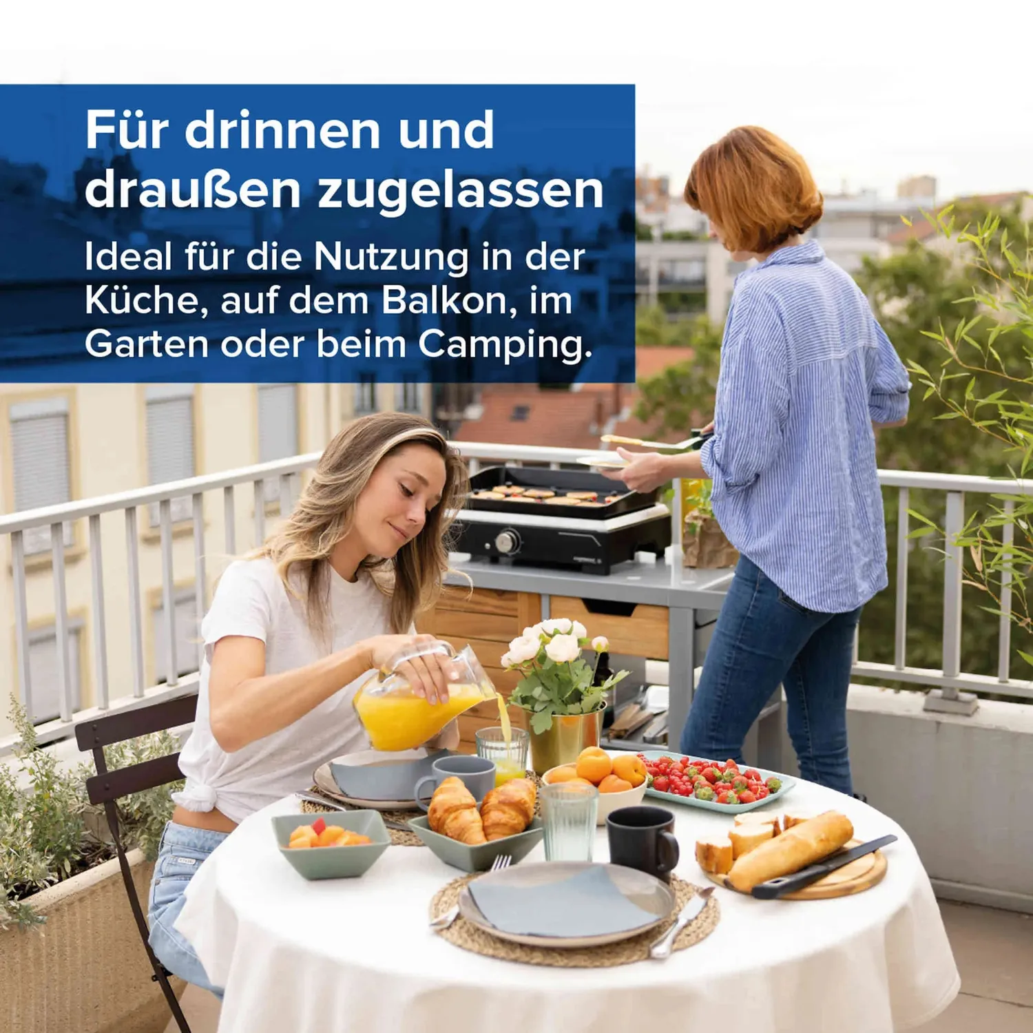 Campingaz Plancha 1 XD Elektro Elektrogrill 2100 Watt Gusseisen