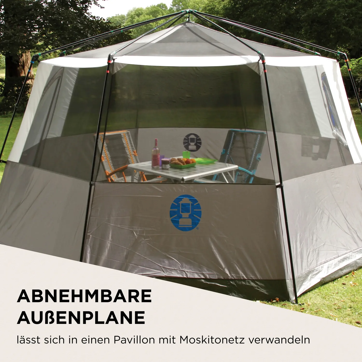 Coleman Octagon 8 Familienzelt 8 Personen blau 4500mm