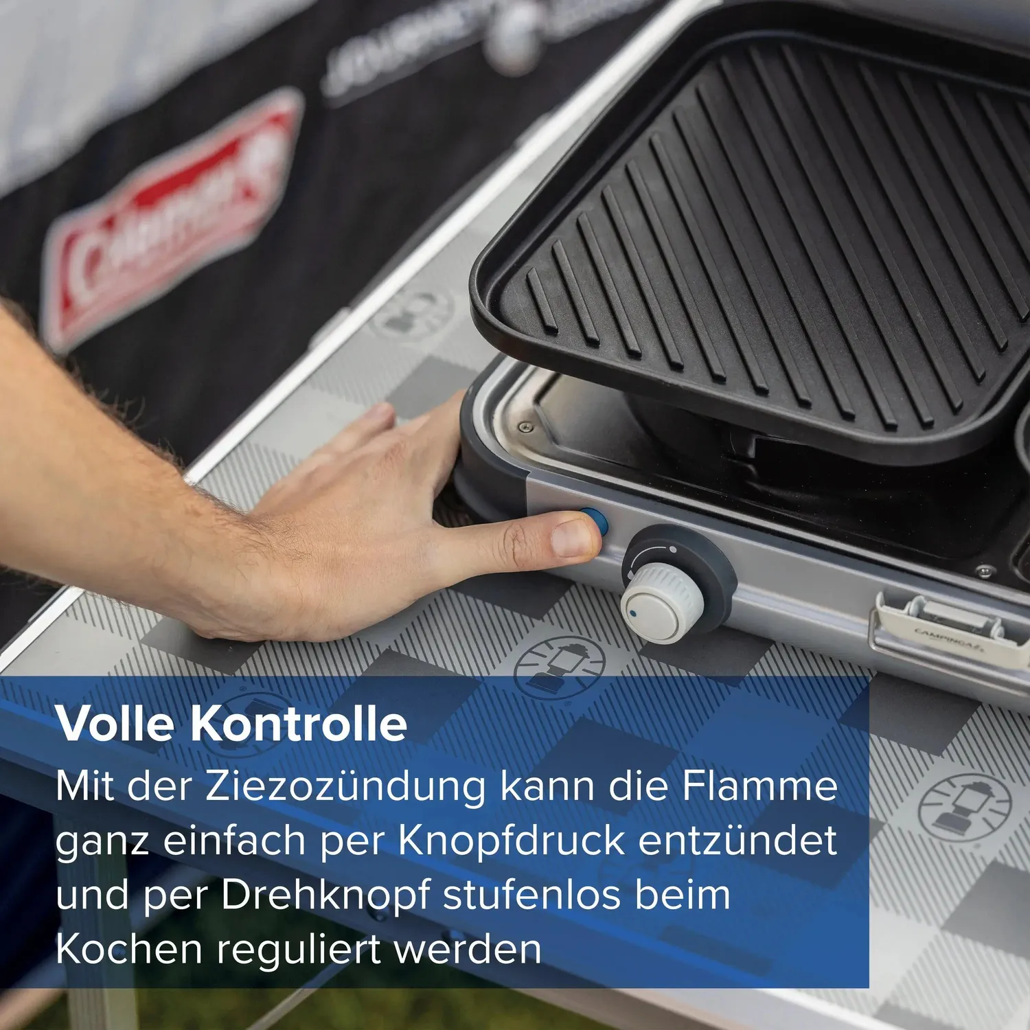 Campingaz Camping Kitchen 2 Grill & Go Gaskocher 30mbar Caravan
